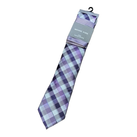 MICHAEL KORS TIE & POCKET SQUARE SET - Picture 1 of 11
